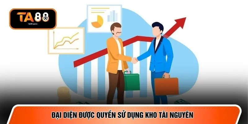 Đại diện được quyền sử dụng kho tài nguyên 