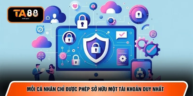 Mỗi cá nhân chỉ được phép sở hữu một tài khoản duy nhất 